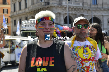 2024-06-15 - People taking part in the annual Pride Parade in the streets of Rome - ROMA PRIDE 2024 - NEWS - SOCIETY