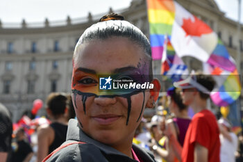 2024-06-15 - People taking part in the annual Pride Parade in the streets of Rome - ROMA PRIDE 2024 - NEWS - SOCIETY