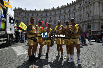 2024-06-15 - People taking part in the annual Pride Parade in the streets of Rome - ROMA PRIDE 2024 - NEWS - SOCIETY