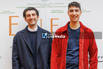 2024-01-08 - Pietro Castellitto and Cesare Castellitto during the photocall of movie Enea, 8 january 2024 at Hotel De La Ville, Rome, Italy - PHOTOCALL MOVIE ENEA - NEWS - VIP