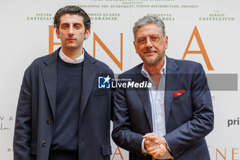 2024-01-08 - Pietro Castellitto and Sergio Castellitto during the photocall of movie Enea, 8 january 2024 at Hotel De La Ville, Rome, Italy - PHOTOCALL MOVIE ENEA - NEWS - VIP