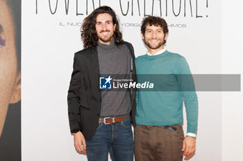 2024-01-16 - Fabrizio Colica and Giacomo Visconti during the photocall of the movie Povere Creature, 16 january 2024 at Cinema Barberini, Rome, Italy - PHOTOCALL MOVIE POVERE CREATURE - NEWS - VIP