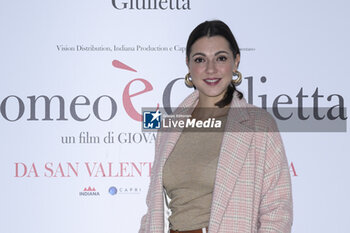 2024-02-13 - Simona Molinari during the Photocall of the movie “Giulietta e Romeo”, 13 February, 2024 at the Hotel Visconti in Rome, Italy. - PHOTOCALL MOVIE GIULIETTA è ROMEO - NEWS - VIP