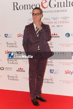 2024-02-14 - Maurizio Lombardi during the red carpet of the movie Romeo e Giulietta, 14 February 2024 at Cinema The Space, Rome, Italy - RED CARPET MOVIE ROMEO è GIULIETTA - NEWS - VIP