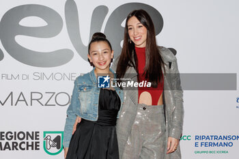 2024-02-20 - Azzurra Lo Pipero and Marianna Fazzino during the photocall of the movie Neve, 20 February 2024 at UCI Cinemas Porta di Roma, Rome, Italy - PHOTOCALL MOVIE NEVE - NEWS - VIP