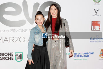 2024-02-20 - Azzurra Lo Pipero and Marianna Fazzino during the photocall of the movie Neve, 20 February 2024 at UCI Cinemas Porta di Roma, Rome, Italy - PHOTOCALL MOVIE NEVE - NEWS - VIP