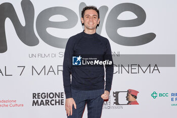 2024-02-20 - Daniele Vagnozzi during the photocall of the movie Neve, 20 February 2024 at UCI Cinemas Porta di Roma, Rome, Italy - PHOTOCALL MOVIE NEVE - NEWS - VIP