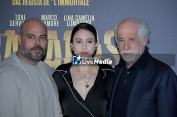 2024-02-26 - Marco D'Amore, Lina Camelia Lumbroso and Toni Servillo - PHOTOCALL OF THE FILM 