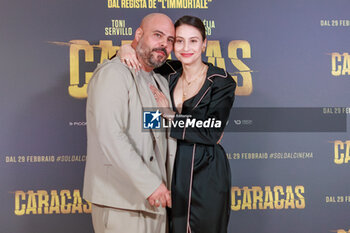 2024-02-26 - Marco D'Amore and Lina Camelia Lumbroso during the photocall of the movie Caracas, 26 February 2024 Cinema Barberini, Rome, Italy - PHOTOCALL MOVIE CARACAS - NEWS - VIP