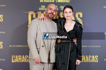 2024-02-26 - Marco D'Amore and Lina Camelia Lumbroso during the photocall of the movie Caracas, 26 February 2024 Cinema Barberini, Rome, Italy - PHOTOCALL MOVIE CARACAS - NEWS - VIP