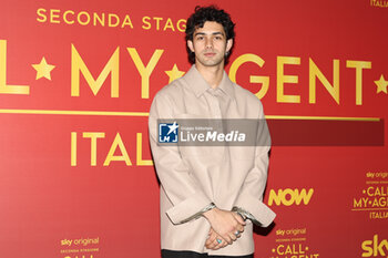 2024-03-14 - Massimiliano Caiazzo during the Photocall of the tv serie CALL MY AGENT 2, 14 march 2024 at Cinema The Space, Rome, Italy - PHOTOCALL CALL MY AGENT 2 - NEWS - VIP