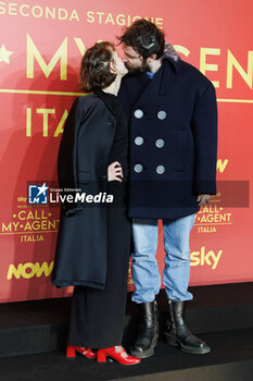 2024-03-14 - Carlotta Gamba and Fabio D’Innocenzo during the Photocall of the tv serie CALL MY AGENT 2, 14 march 2024 at Cinema The Space, Rome, Italy - PHOTOCALL CALL MY AGENT 2 - NEWS - VIP