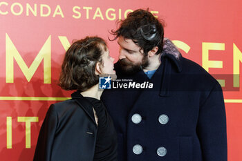 2024-03-14 - Carlotta Gamba and Fabio D’Innocenzo during the Photocall of the tv serie CALL MY AGENT 2, 14 march 2024 at Cinema The Space, Rome, Italy - PHOTOCALL CALL MY AGENT 2 - NEWS - VIP