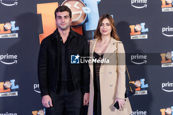 2024-03-21 - Francesco Bruni and his wife during the Photocall of the TV Show LOL 4 - Chi Ride e Fuori, 20 march 2024 at Cinema The Space, Rome, Italy - PHOTOCALL LOL 4 - CHI RIDE è FUORI - NEWS - VIP