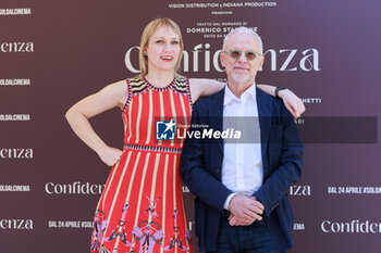 2024-04-17 - Daniele Luchetti and Elena Bouryka during the Photocall of the movie CONFIDENZA, 17 April 2024 at HTL De La Ville, Rome, Italy - PHOTOCALL CONFIDENZA - NEWS - VIP