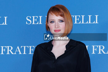 2024-04-19 - Claire Romain during the Photocall of the movie SEI FRATELLI, 19 April 2024 at Cinema Barberini, Rome, Italy - PHOTOCALL SEI FRATELLI - NEWS - VIP