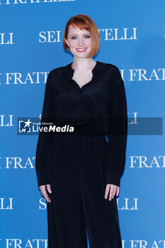 2024-04-19 - Claire Romain during the Photocall of the movie SEI FRATELLI, 19 April 2024 at Cinema Barberini, Rome, Italy - PHOTOCALL SEI FRATELLI - NEWS - VIP