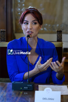 2024-06-03 - Andrea Delogu during Press Conference of TIM Summer Hits at Campidoglio Hall of Flags on June 1, 2024 in Rome, Italy. - PHOTOCALL TIM SUMMER HITS - NEWS - VIP