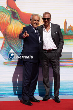 2024-09-07 - Alberto Barbera and Kevin Costner attend the 