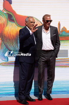 2024-09-07 - Alberto Barbera and Kevin Costner attend the 