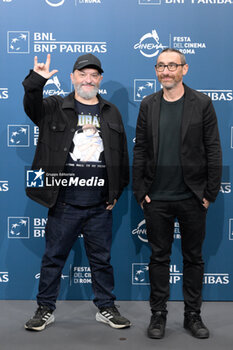 2024-10-17 - Marco Manetti and Antonio Manetti director attends the Photocall of the movie “U.S. Palmese” during the 19th Rome Film Festival at Auditorium Parco Della Musica on October 17, 2024 in Rome, Italy. - THE 19TH ROME FILM FESTIVAL PHOTOCALL 