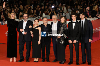 2024-10-26 - Anna Foglietta, Giuseppe Battiston, Giulietta Rebeggiani, Paolo Costella, Luigi Diberti, Stefania Casini, Biagio Venditti and Massimiliano Caiazzo attends the Red Carpet of the movie “Storia di una Notte” during the 19th Rome Film Fest at Auditorium Parco della Musica on October 26, 2024 in Rome, Italy. - THE 19TH ROME FILM FEST RED CARPET 