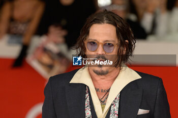 2024-10-26 - Johnny Depp attends the Red Carpet of the movie “Modi’ – Three Days on the Wing” during the 19th Rome Film Fest at Auditorium Parco della Musica on October 26, 2024 in Rome, Italy. - THE 19TH ROME FILM FEST RED CARPET 