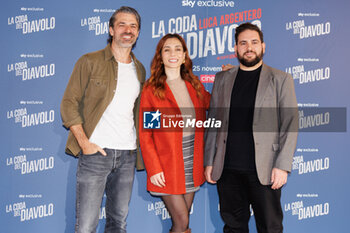 2024-11-11 - Luca Argentero, Cristiana Dell’Anna and Domenico De Feudis during the Photocall of the movie LA CODA DEL DIAVOLO on november 11, 2024 at Cinema Barberini, Rome, Italy - LA CODA DEL DIAVOLO - NEWS - VIP