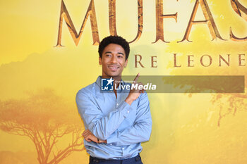 2024-11-15 - Alberto Boubakar Malanchino, voice of Taka, during the Photocall of the movie MUFASA - Il Re Leone on November 15, 2024 at Cinema The Space, Rome, Italy - MUFASA - IL RE LEONE - NEWS - VIP