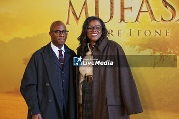 2024-11-15 - Barry Jenkins and Joi McMillon during the Photocall of the movie MUFASA - Il Re Leone on November 15, 2024 at Cinema The Space, Rome, Italy - MUFASA - IL RE LEONE - NEWS - VIP