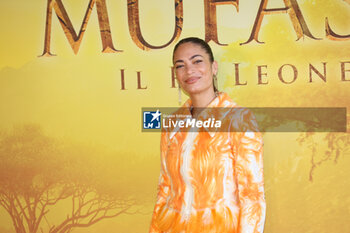 2024-11-15 - Elodie, voice of Sarabi, during the Photocall of the movie MUFASA - Il Re Leone on November 15, 2024 at Cinema The Space, Rome, Italy - MUFASA - IL RE LEONE - NEWS - VIP