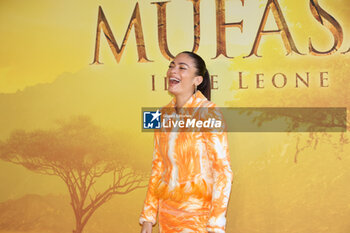 2024-11-15 - Elodie, voice of Sarabi, during the Photocall of the movie MUFASA - Il Re Leone on November 15, 2024 at Cinema The Space, Rome, Italy - MUFASA - IL RE LEONE - NEWS - VIP