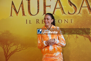 2024-11-15 - Elodie, voice of Sarabi, during the Photocall of the movie MUFASA - Il Re Leone on November 15, 2024 at Cinema The Space, Rome, Italy - MUFASA - IL RE LEONE - NEWS - VIP