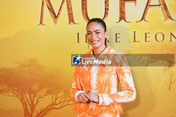 2024-11-15 - Elodie, voice of Sarabi, during the Photocall of the movie MUFASA - Il Re Leone on November 15, 2024 at Cinema The Space, Rome, Italy - MUFASA - IL RE LEONE - NEWS - VIP