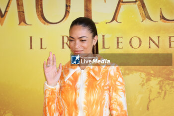 2024-11-15 - Elodie, voice of Sarabi, during the Photocall of the movie MUFASA - Il Re Leone on November 15, 2024 at Cinema The Space, Rome, Italy - MUFASA - IL RE LEONE - NEWS - VIP