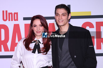 2024-11-18 - Andrea Delogu and Luigi Bruno during the Photocall of the movie UNA TERAPIA DI GRUPPO on November 18, 2024 at Cinema The Space, Rome, Italy - UNA TERAPIA DI GRUPPO - NEWS - VIP