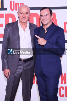 2024-11-18 - Claudio Bisio and Alessandro Araimo during the Photocall of the movie UNA TERAPIA DI GRUPPO on November 18, 2024 at Cinema The Space, Rome, Italy - UNA TERAPIA DI GRUPPO - NEWS - VIP