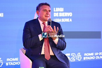 2024-11-19 - Luigi De Siervo Lega Serie A during the Social Football Summit 2024 at the Olympic Stadium on November 19, 2024 in Rome, Italy. - SOCIAL FOOTBALL SUMMIT 2024 - NEWS - VIP