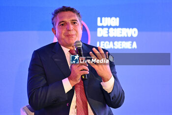 2024-11-19 - Luigi De Siervo Lega Serie A during the Social Football Summit 2024 at the Olympic Stadium on November 19, 2024 in Rome, Italy. - SOCIAL FOOTBALL SUMMIT 2024 - NEWS - VIP