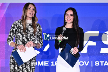 2024-11-19 - Marina Presello SKY and Giusy Meloni DAZN during the Social Football Summit 2024 at the Olympic Stadium on November 19, 2024 in Rome, Italy. - SOCIAL FOOTBALL SUMMIT 2024 - NEWS - VIP