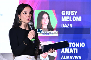 2024-11-19 - Giusy Meloni DAZN during the Social Football Summit 2024 at the Olympic Stadium on November 19, 2024 in Rome, Italy. - SOCIAL FOOTBALL SUMMIT 2024 - NEWS - VIP