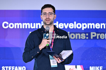 2024-11-19 - Stefano D'Errico COMMUNITY SOCCER REPORT during the Social Football Summit 2024 at the Olympic Stadium on November 19, 2024 in Rome, Italy. - SOCIAL FOOTBALL SUMMIT 2024 - NEWS - VIP