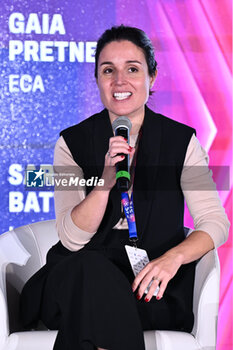 2024-11-19 - Anna Sagarra REAL BETIS BALOMPIE during the Social Football Summit 2024 at the Olympic Stadium on November 19, 2024 in Rome, Italy. - SOCIAL FOOTBALL SUMMIT 2024 - NEWS - VIP