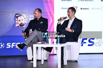 2024-11-19 - Gianluca Di Marzio SKY and Luca Marchetti SKY during the Social Football Summit 2024 at the Olympic Stadium on November 19, 2024 in Rome, Italy. - SOCIAL FOOTBALL SUMMIT 2024 - NEWS - VIP