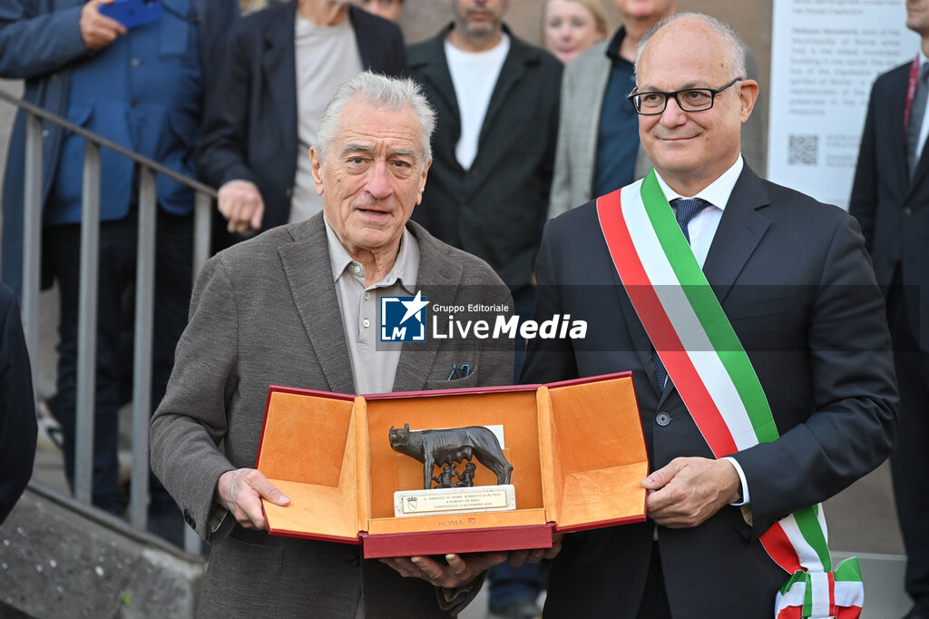 The American actor Robert De Niro receives the Lupa Capitolina honor - NEWS - ENVIRONMENT