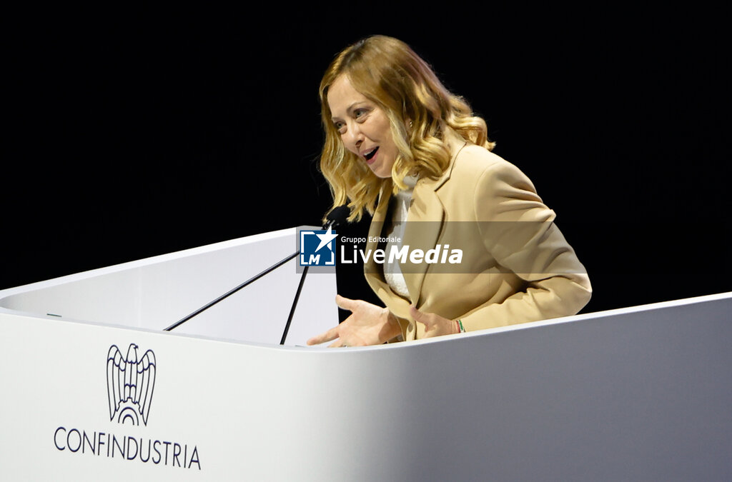 Prime Minister Giorgia Meloni at the Confindustria National Assembly - NEWS - POLITICS