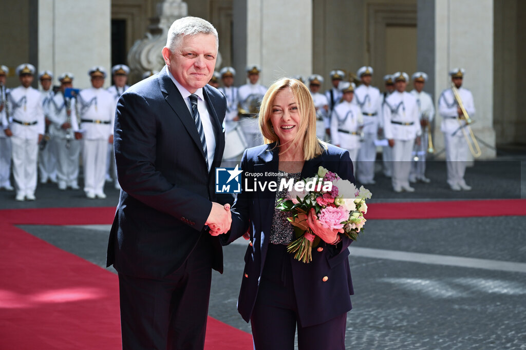 Giorgia Meloni meeting with the Slovak Prime Minister Fico - NEWS - POLITICS