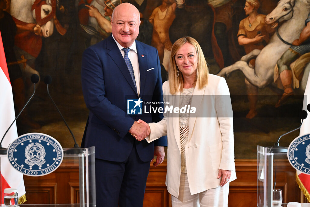 Prime Minister Giorgia Meloni meets with Federal Chancellor of Austria, Christian Stocker - NEWS - POLITICS