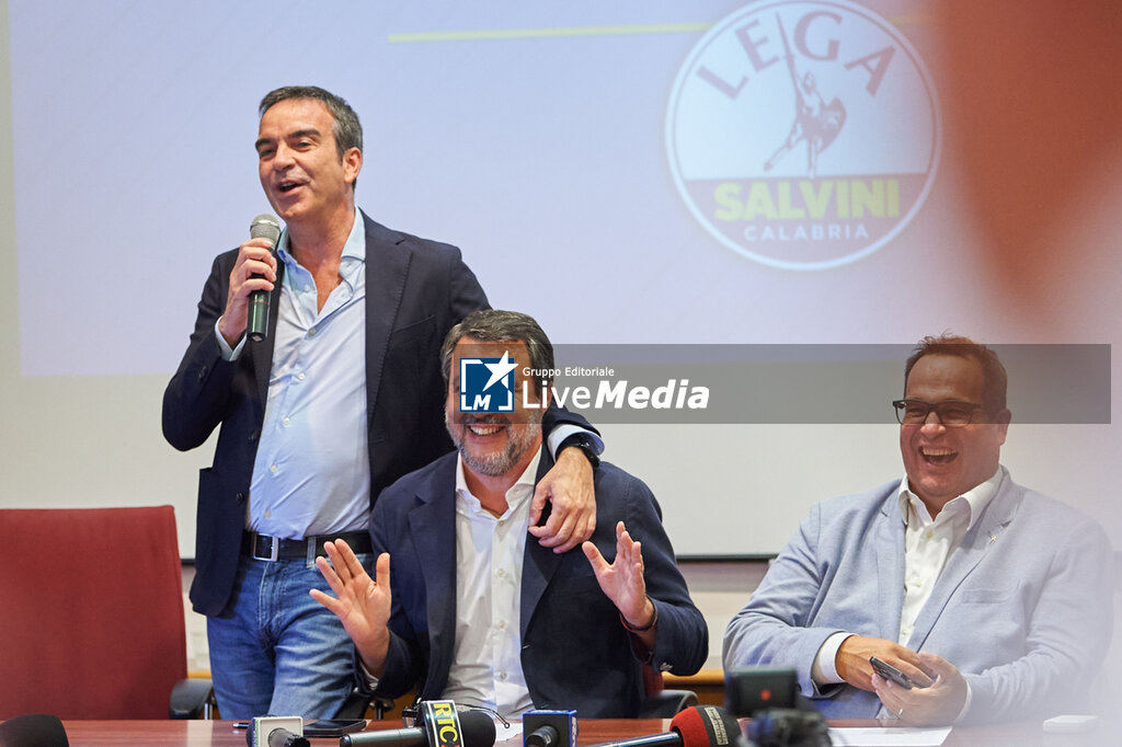 Matteo Salvini opens the Lega's electoral campaign in Calabria for the regional elections with Roberto Occhiuto e  Claudio Durigon - NEWS - POLITICS