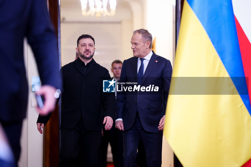Polish Prime Minister Donald Tusk meets with President of Ukraine Wolodymyr Zelenski.  - NEWS - POLITICS